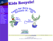 Tablet Screenshot of kidsrecycle.org